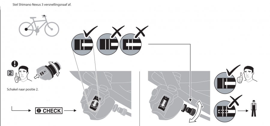 Shimano 3 afstellen - Transportfiets Online